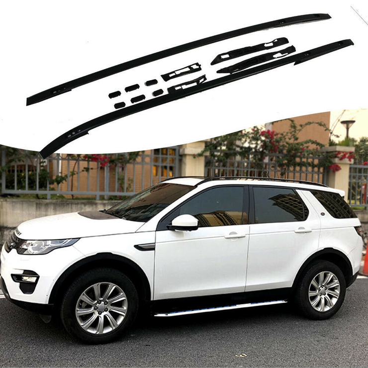 Рейлинги на крышу Discovery Sport черные глянцевые